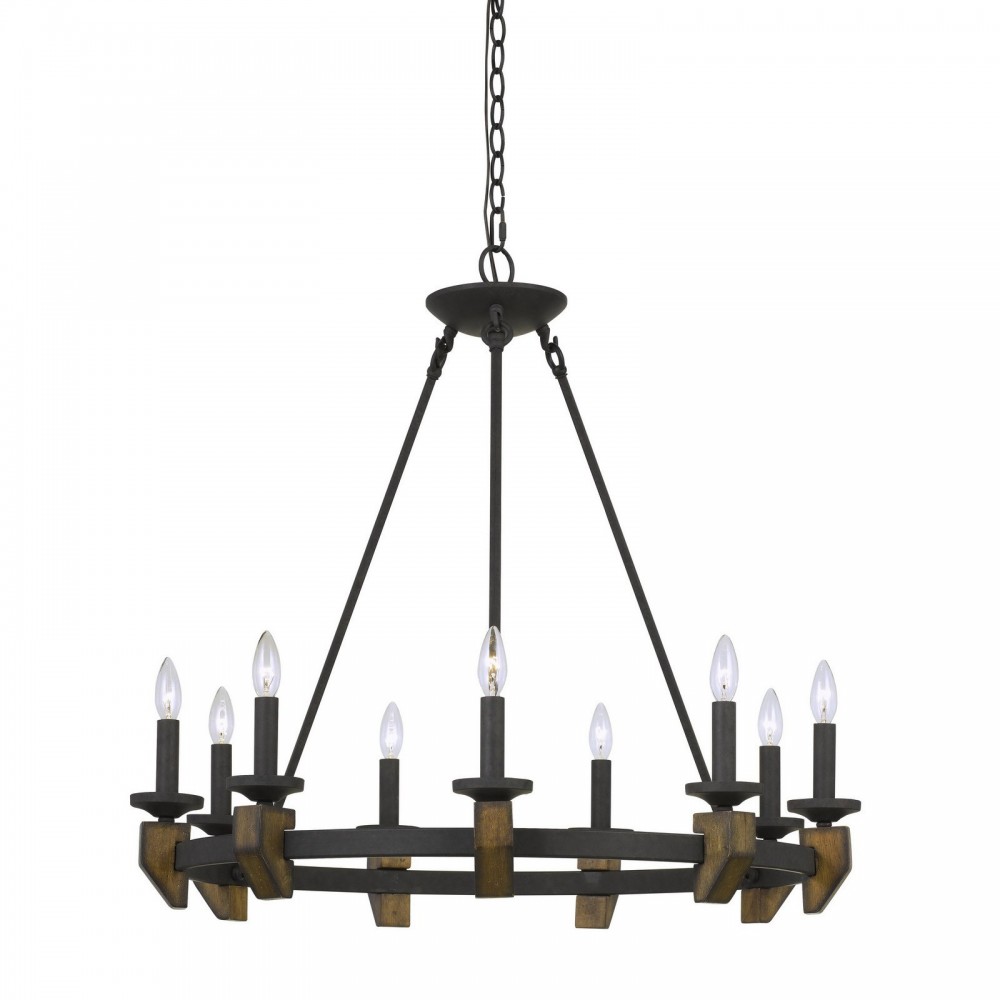 Bronze/wood Metal Cruz - Chandelier, FX-3517-9