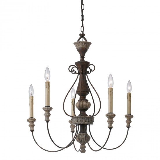 Rust/dapple gray Metal Williams - Chandelier