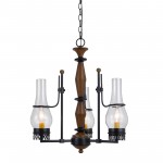 Metal/wood Metal Trenton - Chandelier, FX-3564/3