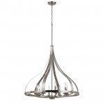 Brushed steel Metal Meridian - Chandelier