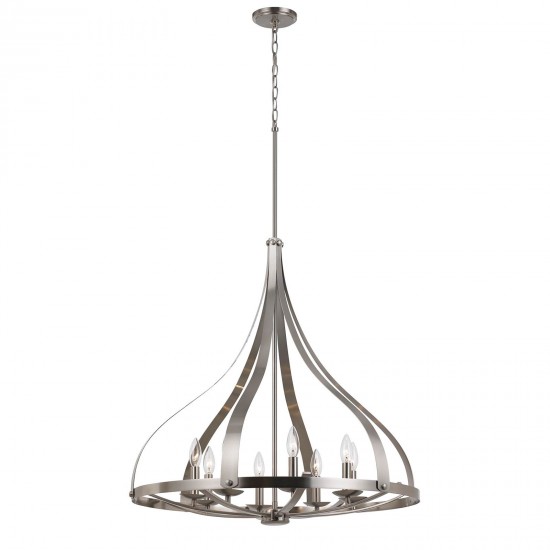 Brushed steel Metal Meridian - Chandelier