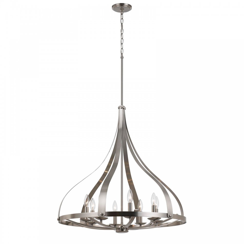 Brushed steel Metal Meridian - Chandelier