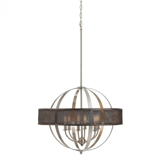 Brushed steel Metal Willow - Chandelier