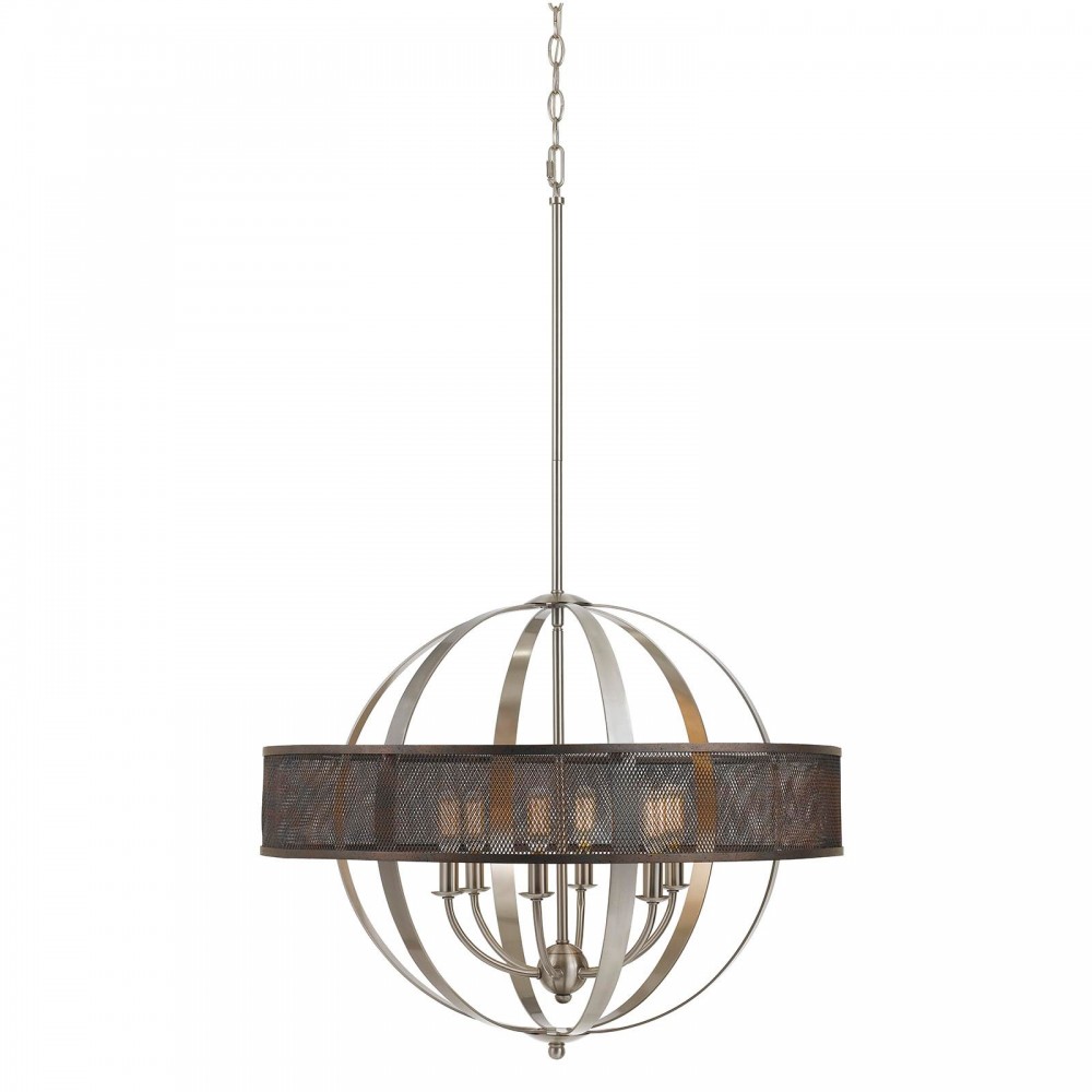 Brushed steel Metal Willow - Chandelier