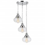 Chrome Metal Maywood - Pendant, FX-3624-3P