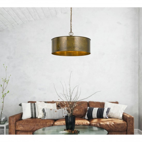 Distress gold Metal Rochefort - Chandelier, FX-3637-3