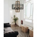 Wood Metal Monza - Chandelier