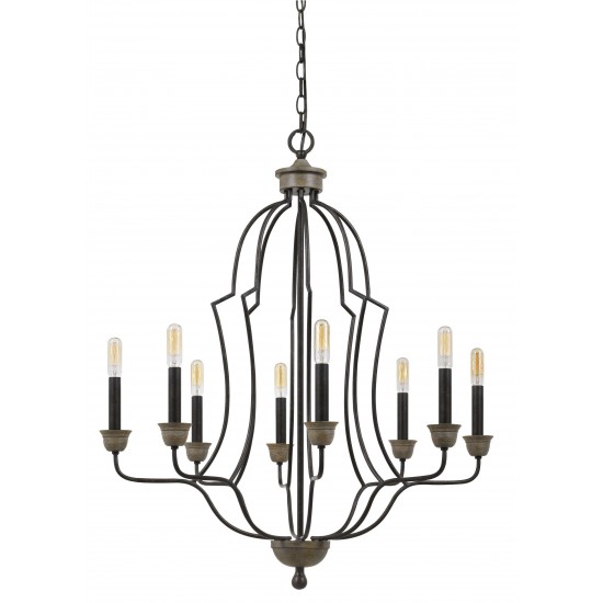 Textured bronze Metal Lebrija - Chandelier, FX-3689-8