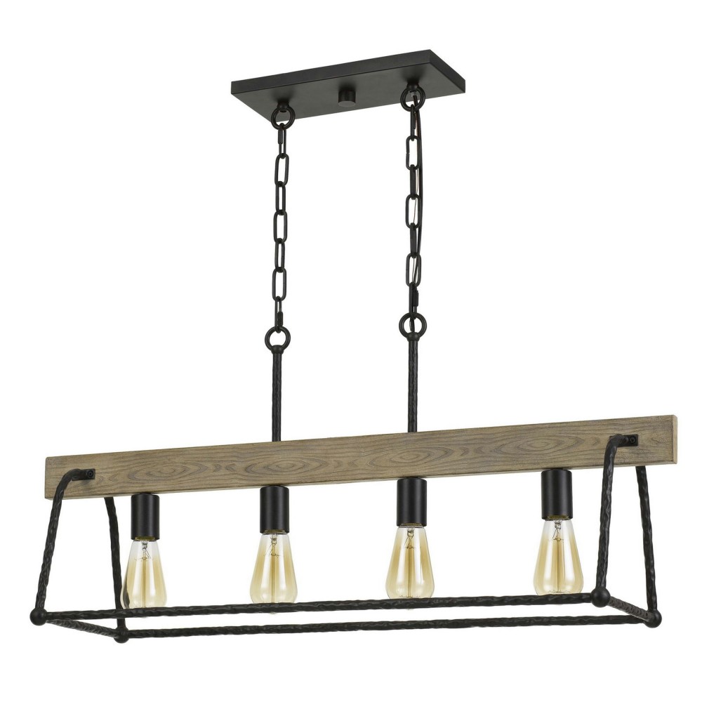 Black/wood Metal/(painting wood) Lockport - Chandelier