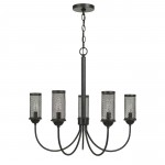 Textured bronze Metal Fulton - Chandelier