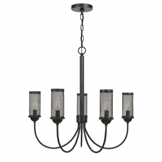 Textured bronze Metal Fulton - Chandelier