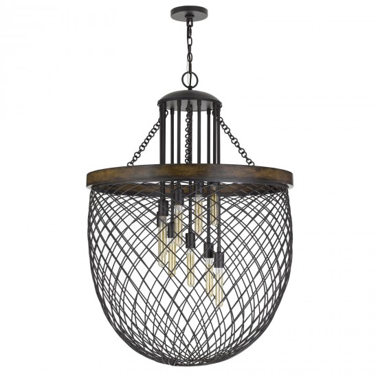 Bronze/wood Metal Marion - Chandelier, FX-3718-9