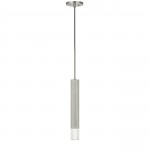 Brushed steel Aluminum casted /glass Led pendant - Pendant