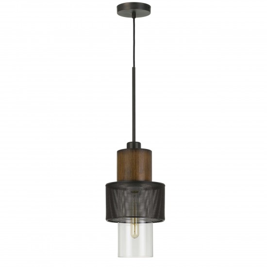 Wood/black Metal/glass/pine wood Mckee - Pendant