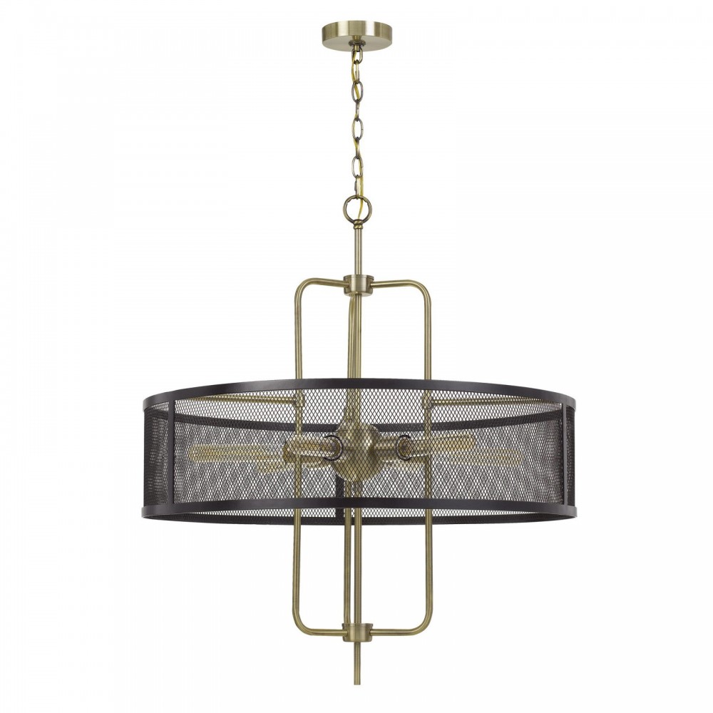 Black/antique brass Metal Leiden - Chandelier