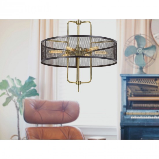 Black/antique brass Metal Leiden - Chandelier