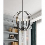 Matte black Metal Valais - Chandelier