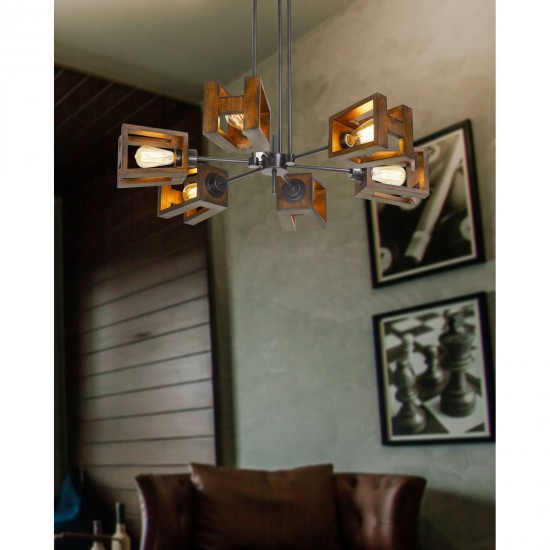 Metal/wood Metal Biel - Chandelier