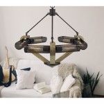 Wood/iron Metal Baden - Chandelier