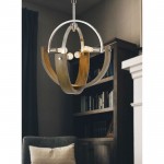 Brushed steel Metal Rauma - Chandelier, FX-3741-4