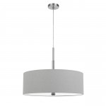 Grey Metal, fabric Lonoke - Chandelier, pendant