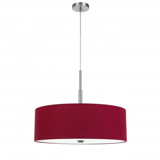 Maroon Metal, fabric Lonoke - Chandelier, pendant