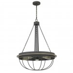 Dove grey Metal Nixa - Chandelier, FX-3748-5