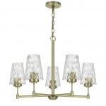 Antique brass Metal/glass Crestwood - Chandelier