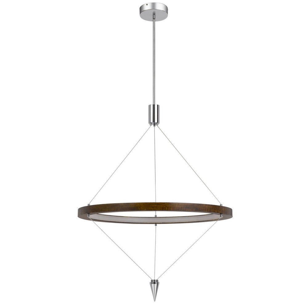 Pine Metal,wood Viterbo - Chandelier, pendant