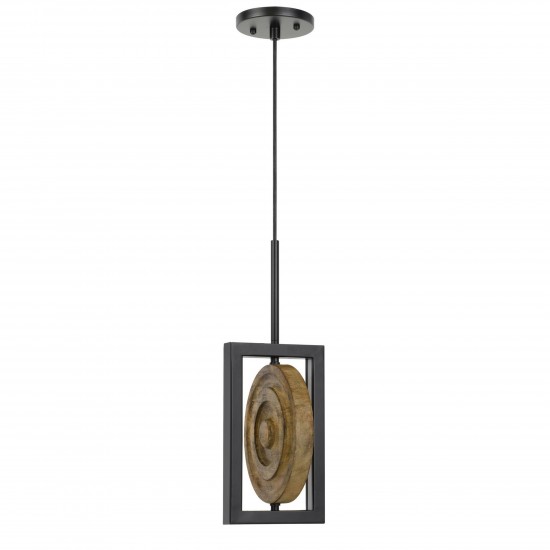 Pine Metal/wood Fano - Pendant