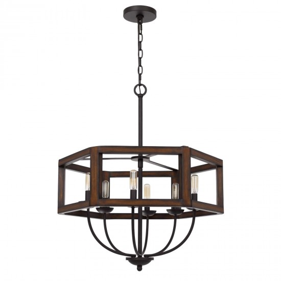 Oak Dark bronze Renton - Chandelier, FX-3761-6