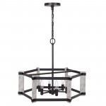 Fossil / black Metal Rutland - Chandelier