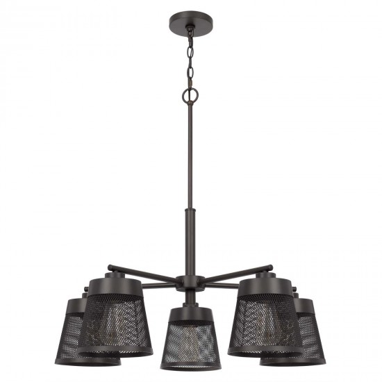 Matte black / mesh Metal Hampton - Chandelier