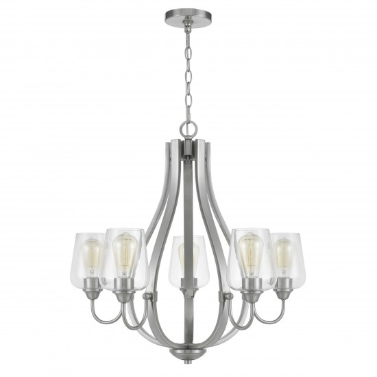 Brushed steel Metal Newport - Chandelier