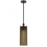 Black/basswood Metal Wigan - Pendant