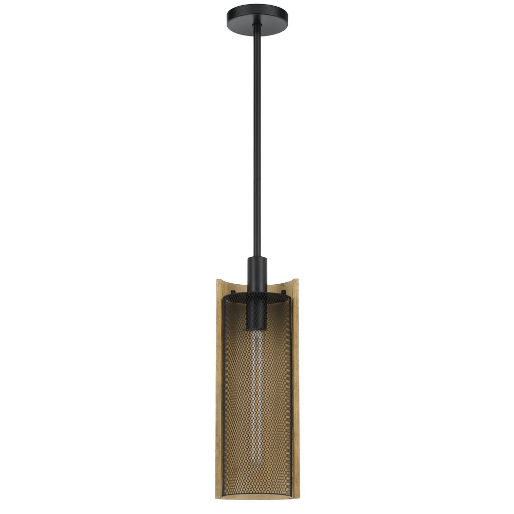 Black/basswood Metal Wigan - Pendant