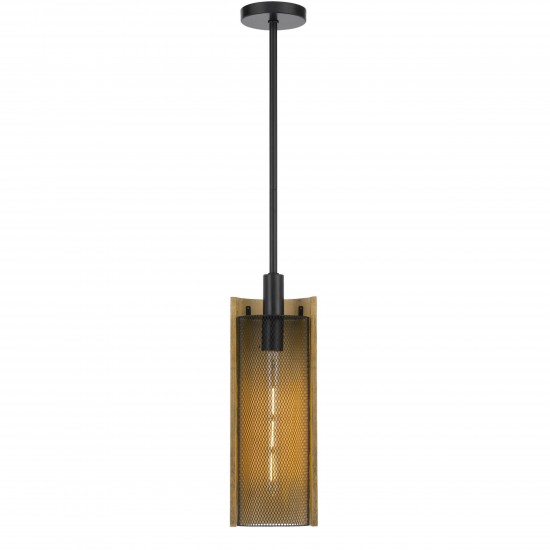 Black/basswood Metal Wigan - Pendant