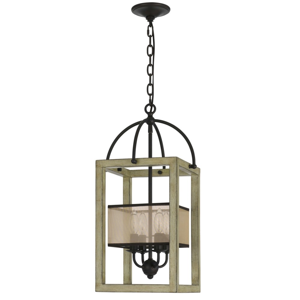 Distressed oak Metal Palencia - Chandelier, FX-3781-4