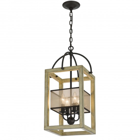 Distressed oak Metal Palencia - Chandelier, FX-3781-4