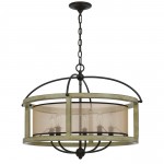 Distressed oak Metal Palencia - Chandelier, FX-3781-5