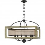 Distressed oak Metal Palencia - Chandelier, FX-3781-6