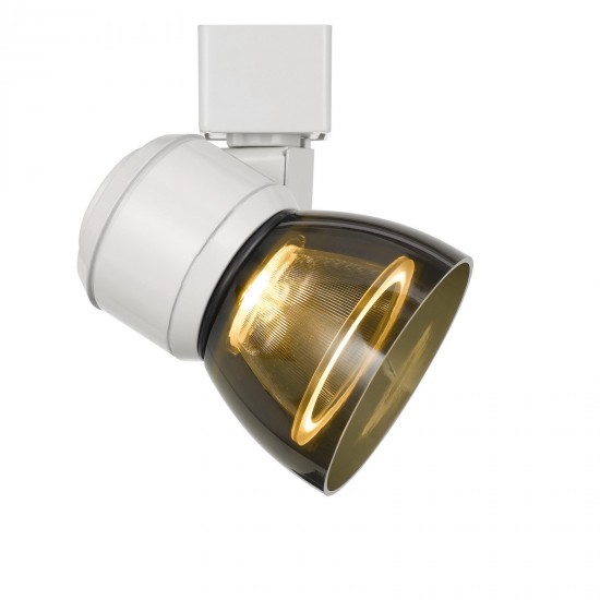 White Metal/polycarbonate Led track fixture - Track heads, HT-888WH-SMOCLR