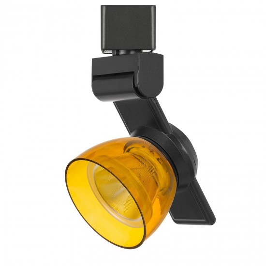 Dark bronze Metal/polycarbonate Led track fixture - Track heads, HT-999DB-AMBCLR