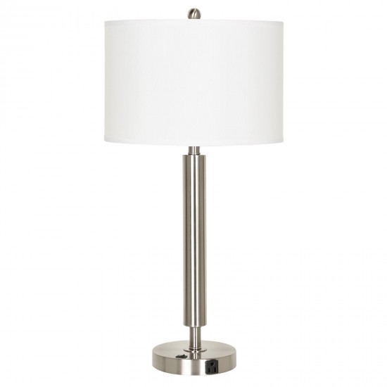Brushed steel Metal Hotel - Night stand lamps, LA-2004NS-1RBS