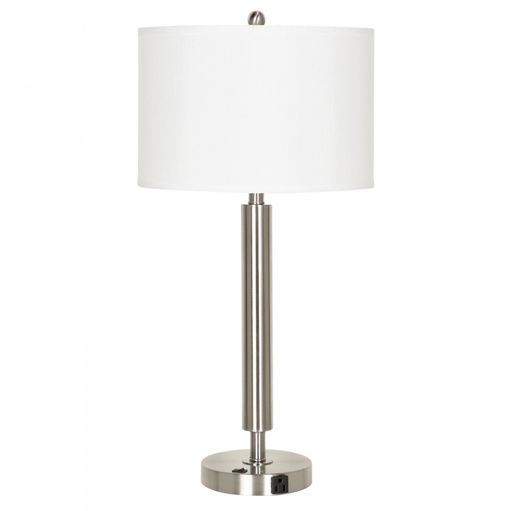 Brushed steel Metal Hotel - Night stand lamps, LA-2004NS-1RBS