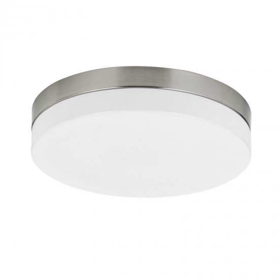 Brushed steel Acrylic/metal Led track - Ceiling semi flush mount fixture