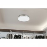 Brushed steel Acrylic/metal Led track - Ceiling semi flush mount fixture