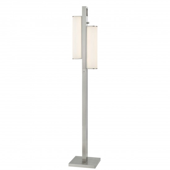 Brushed steel Metal Zamora - Floor lamp