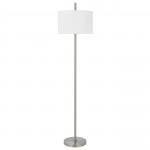 Brushed steel Metal Roanne - Floor lamp