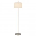 Brushed steel Metal Roanne - Floor lamp